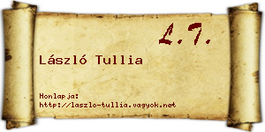 László Tullia névjegykártya